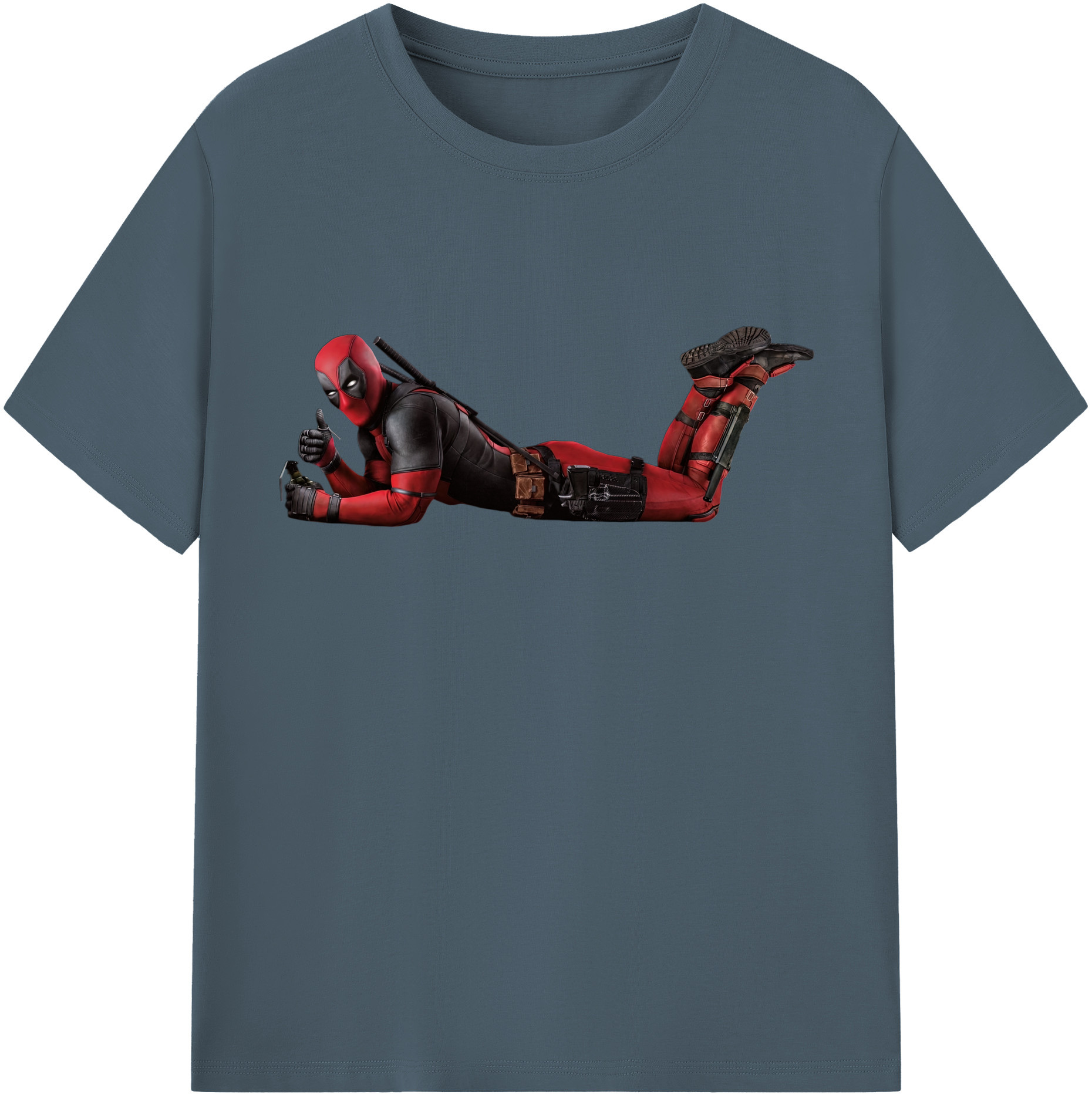 （画像用） Deadpool デッドプール 綿100％半袖Tシャツ（フロントプリント）